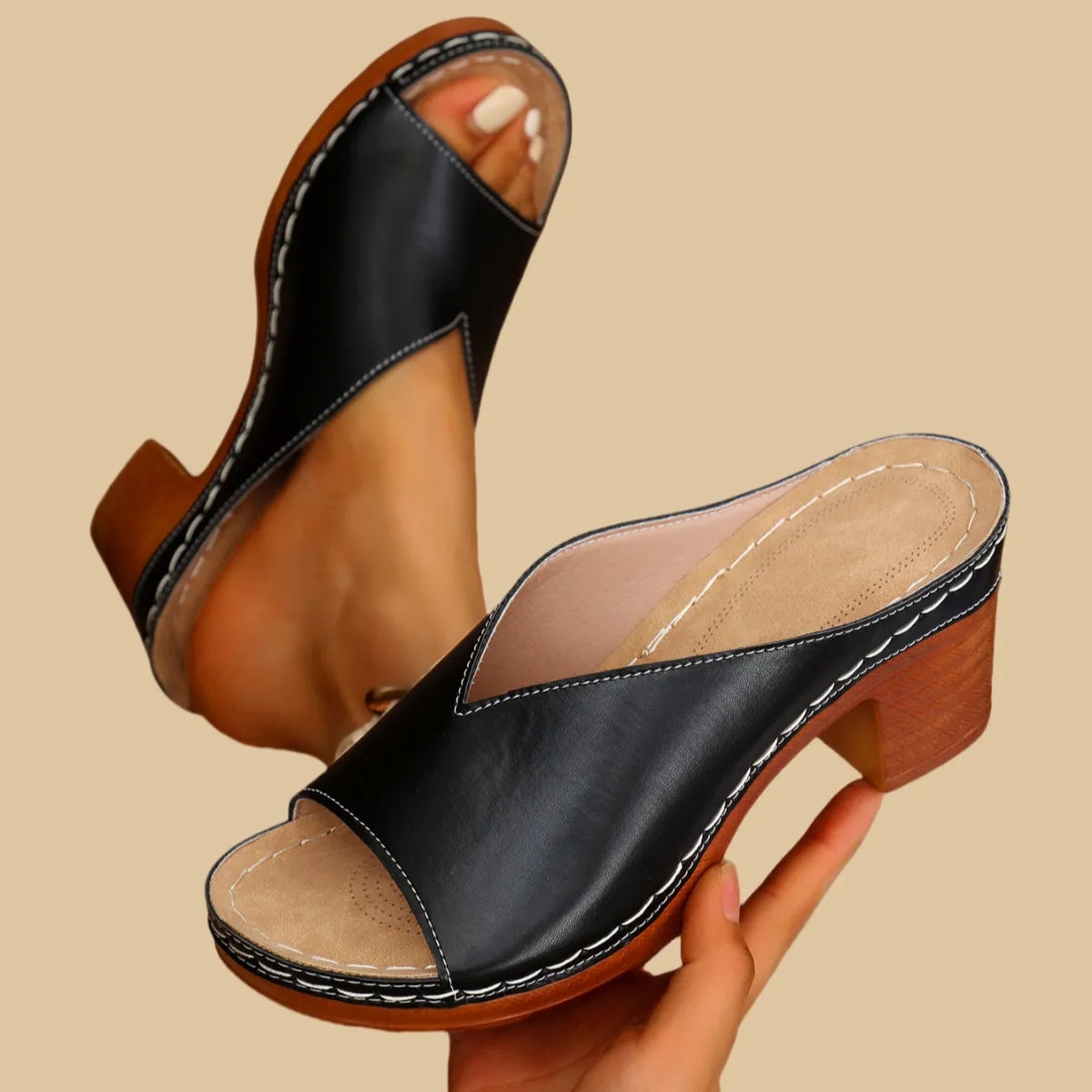 Verona Läder Ortopediska Sandaler