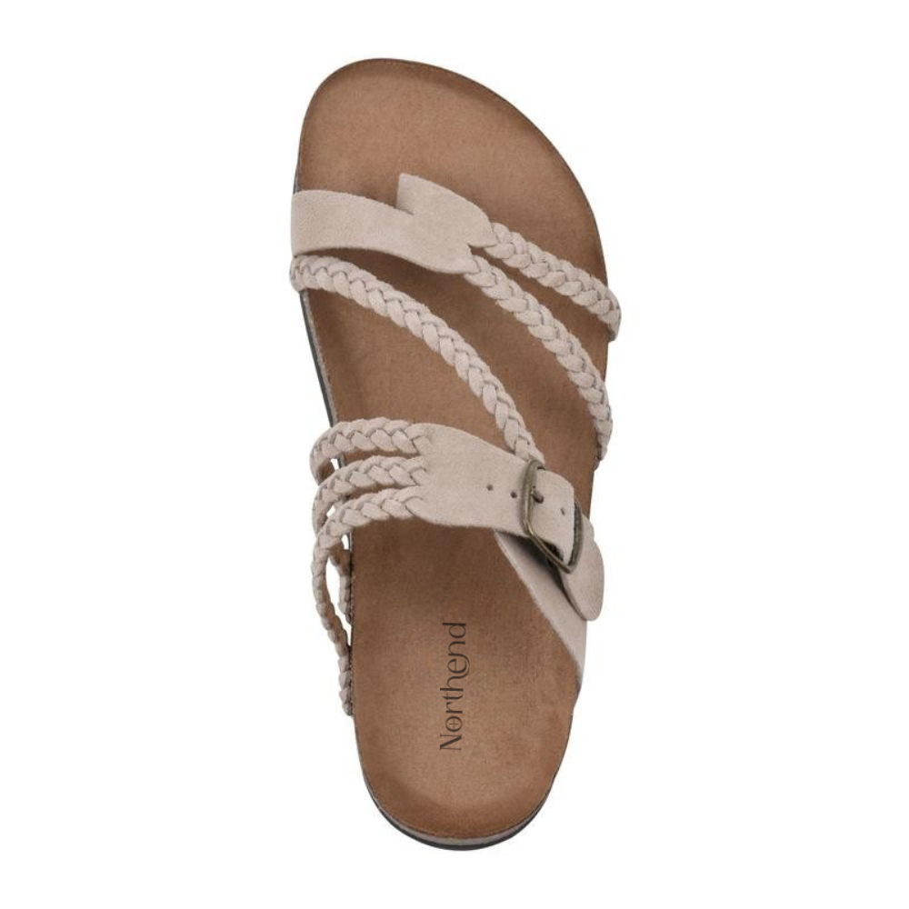 Hayleigh Flätade Kork-Sandaler – Dina Fötter Ringde. De Vill Ha Dessa.