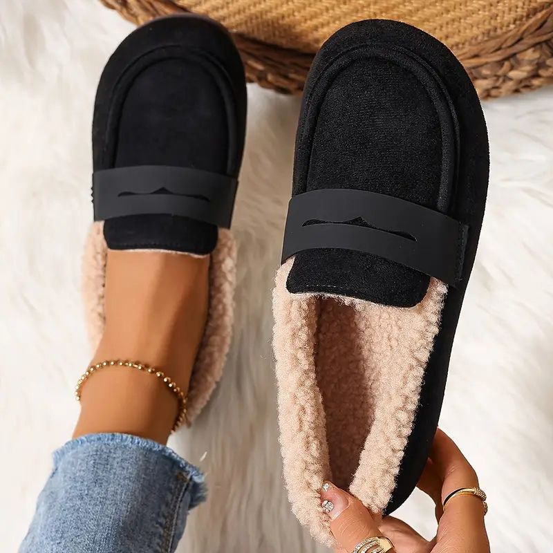 Aria Mysiga Pälsfodrade Loafers