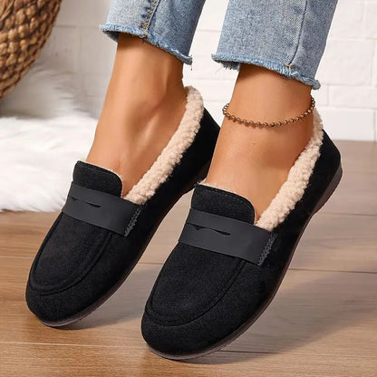 Aria Mysiga Pälsfodrade Loafers