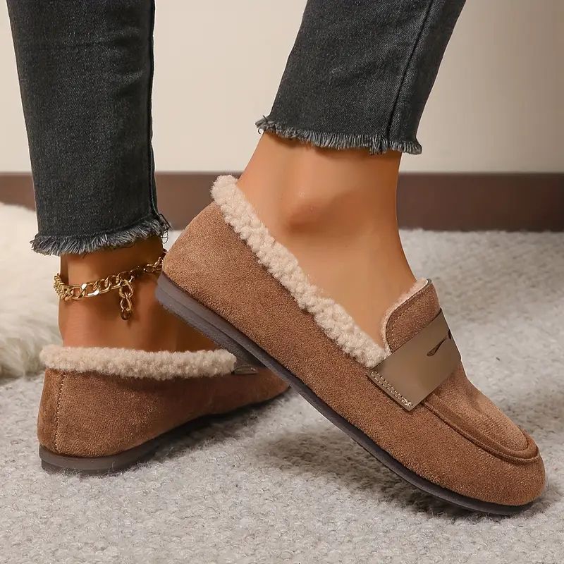 Aria Mysiga Pälsfodrade Loafers