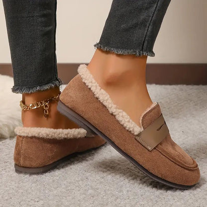 Aria Mysiga Pälsfodrade Loafers