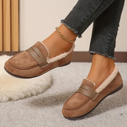 Aria Mysiga Pälsfodrade Loafers