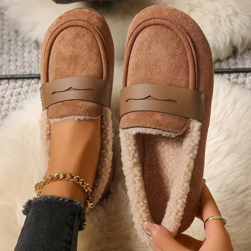 Aria Mysiga Pälsfodrade Loafers