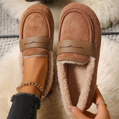 Aria Mysiga Pälsfodrade Loafers